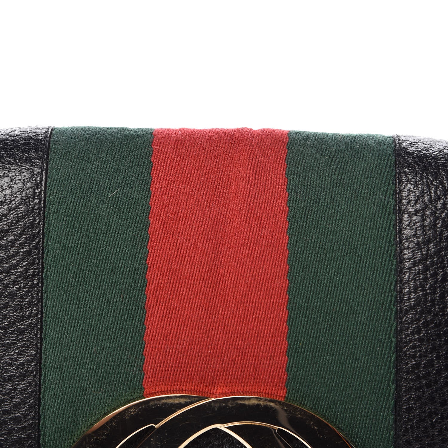 Gucci Pebbled Calfskin Web Blondie Hobo Black 10 of 13