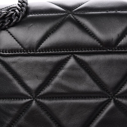 Prada Nappa Triangle Stitched Large Spectrum Bag Black 7 of 13