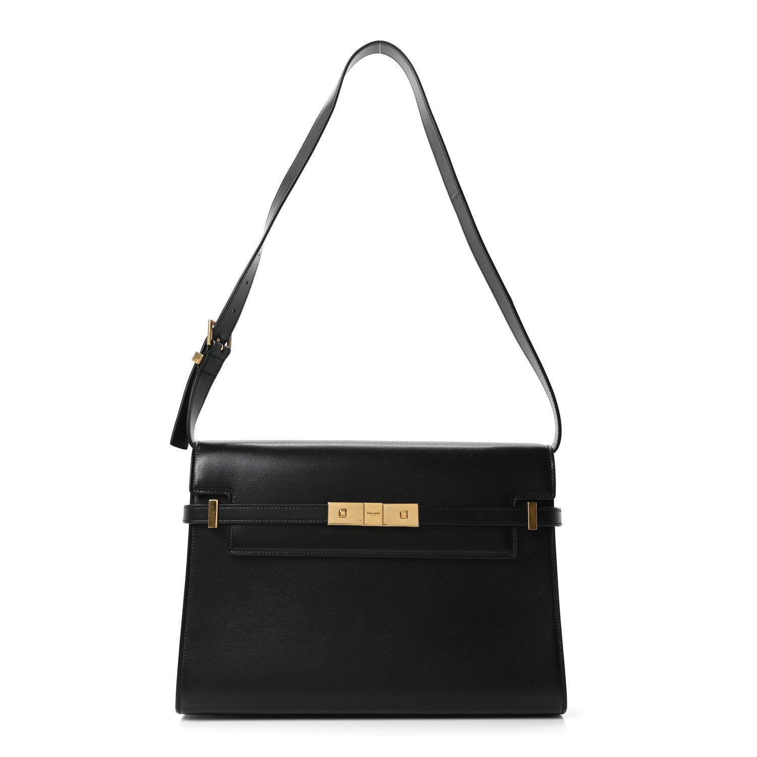 Saint Laurent Smooth Calfskin Manhattan Shoulder Bag Black 1 of 10