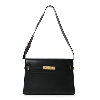 Saint Laurent Smooth Calfskin Manhattan Shoulder Bag Black 1 of 10