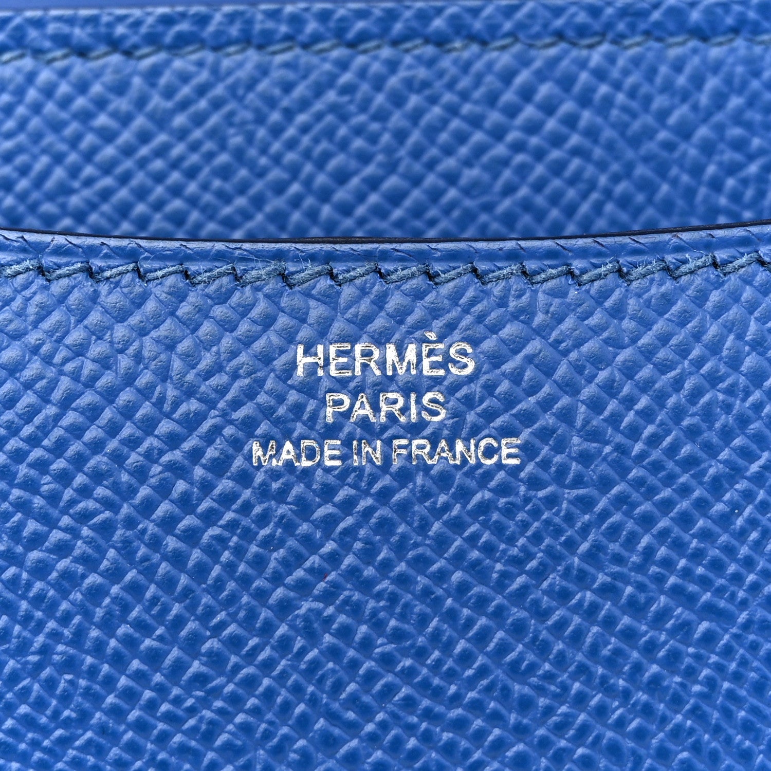 Hermes Epsom Enamel Constance 18 Bleu France 6 of 15