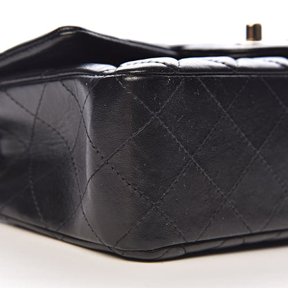 Chanel Lambskin Quilted Mini Rectangular Flap Black 9 of 11
