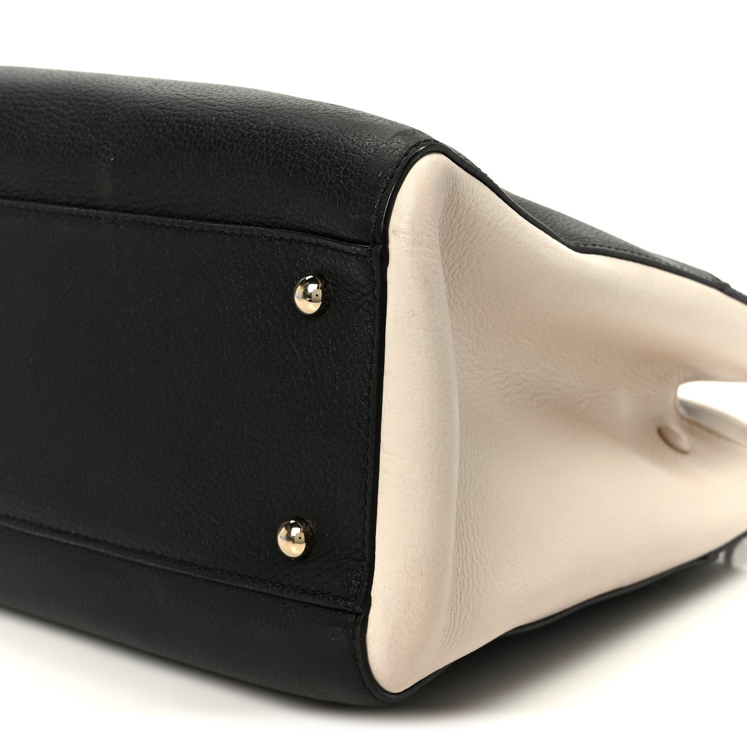 Chanel Grained Calfskin Small Bi-Color Neo Executive Shopper Tote Black Beige 10 of 10