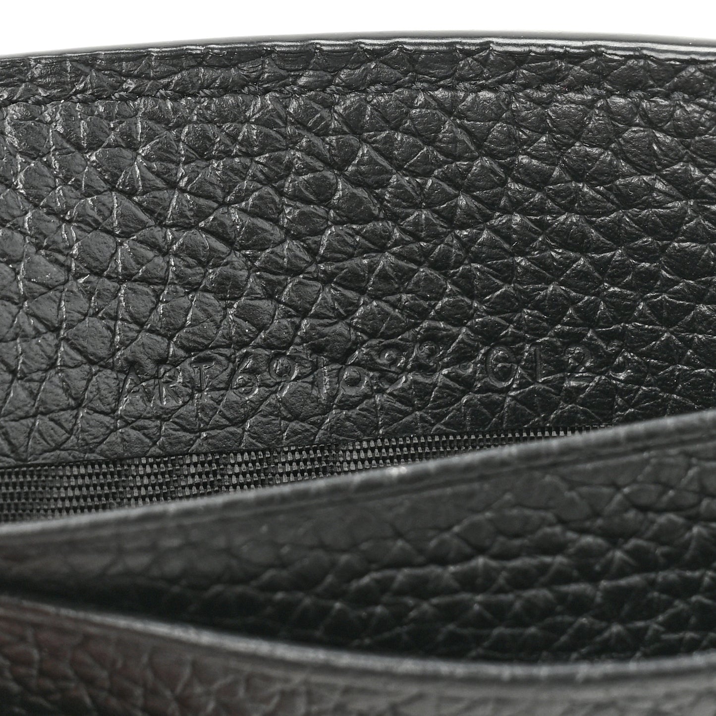 Grained Calfskin Cassandre Shadow Bill Clip Wallet Black