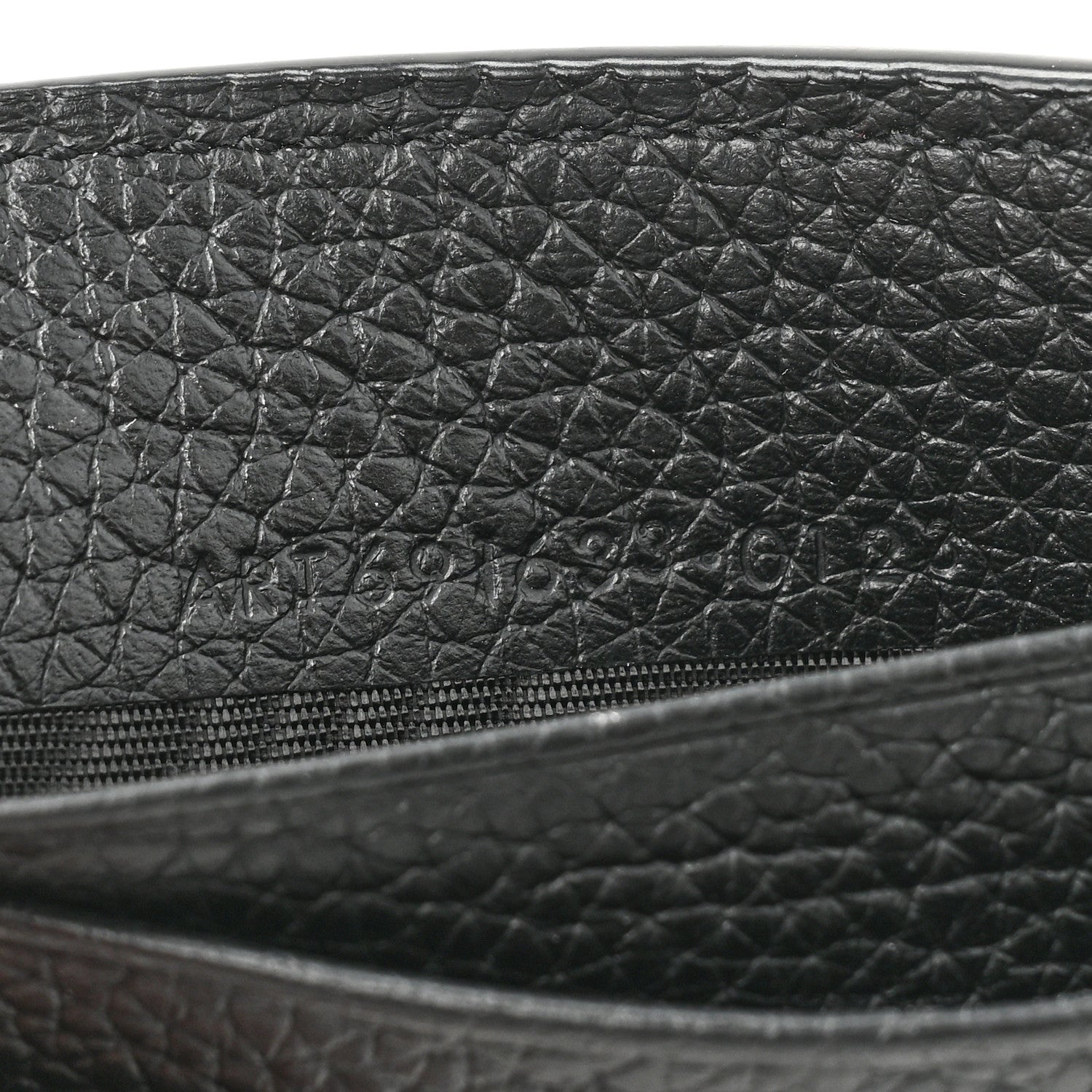 Saint Laurent Grained Calfskin Cassandre Shadow Bill Clip Wallet Black 8 of 11