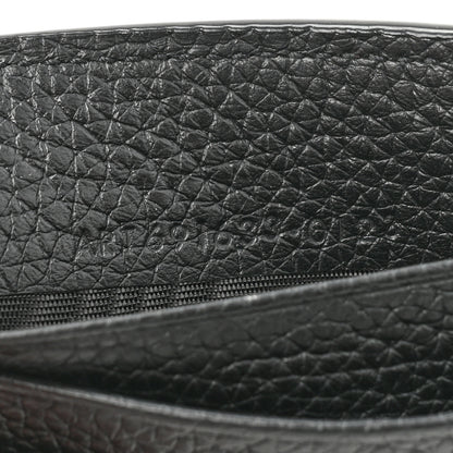 Saint Laurent Grained Calfskin Cassandre Shadow Bill Clip Wallet Black 8 of 11