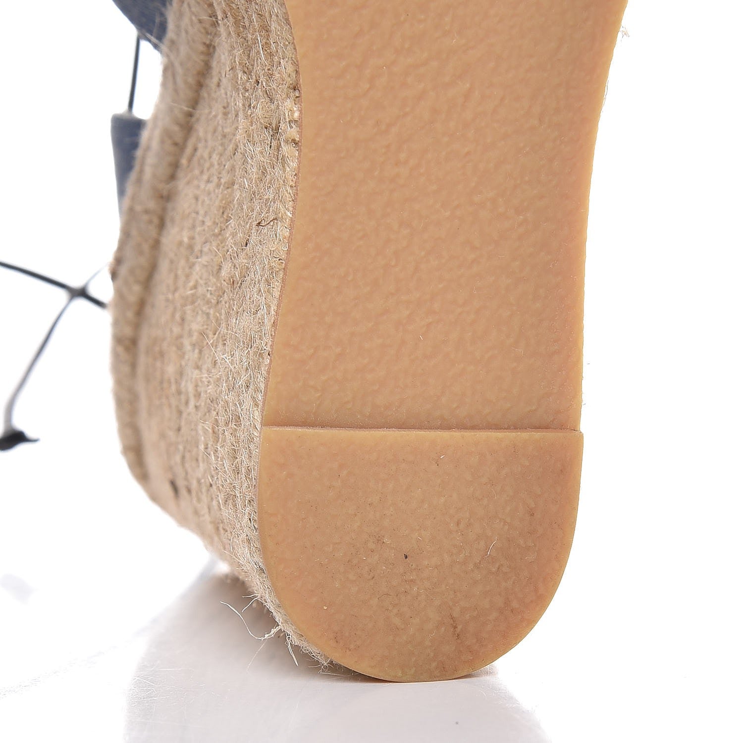Saint Laurent Denim Stone Wash 95 Platform Lace Up Espadrille Wedge Sandals 38 Ultramar 11 of 12