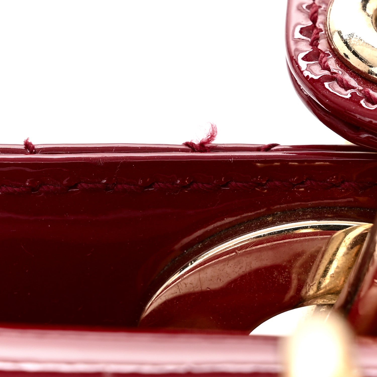 Christian Dior Patent Cannage Mini Lady Dior Red 12 of 12