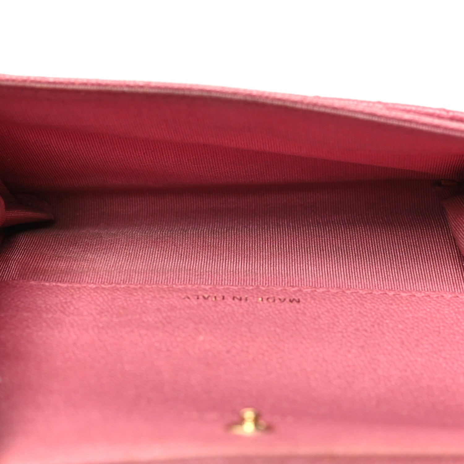Chanel Caviar Chevron Quilted Boy Flap Card Holder Wallet Light Pink 5 of 14