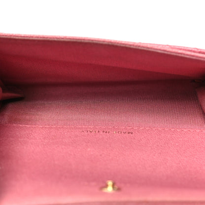 Chanel Caviar Chevron Quilted Boy Flap Card Holder Wallet Light Pink 5 of 14