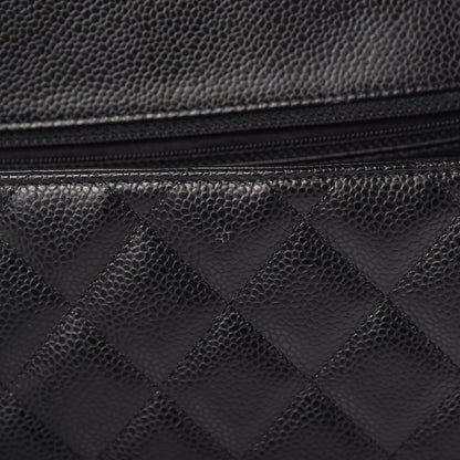 Chanel Caviar Quilted Jumbo Single Flap Black 13 of 14