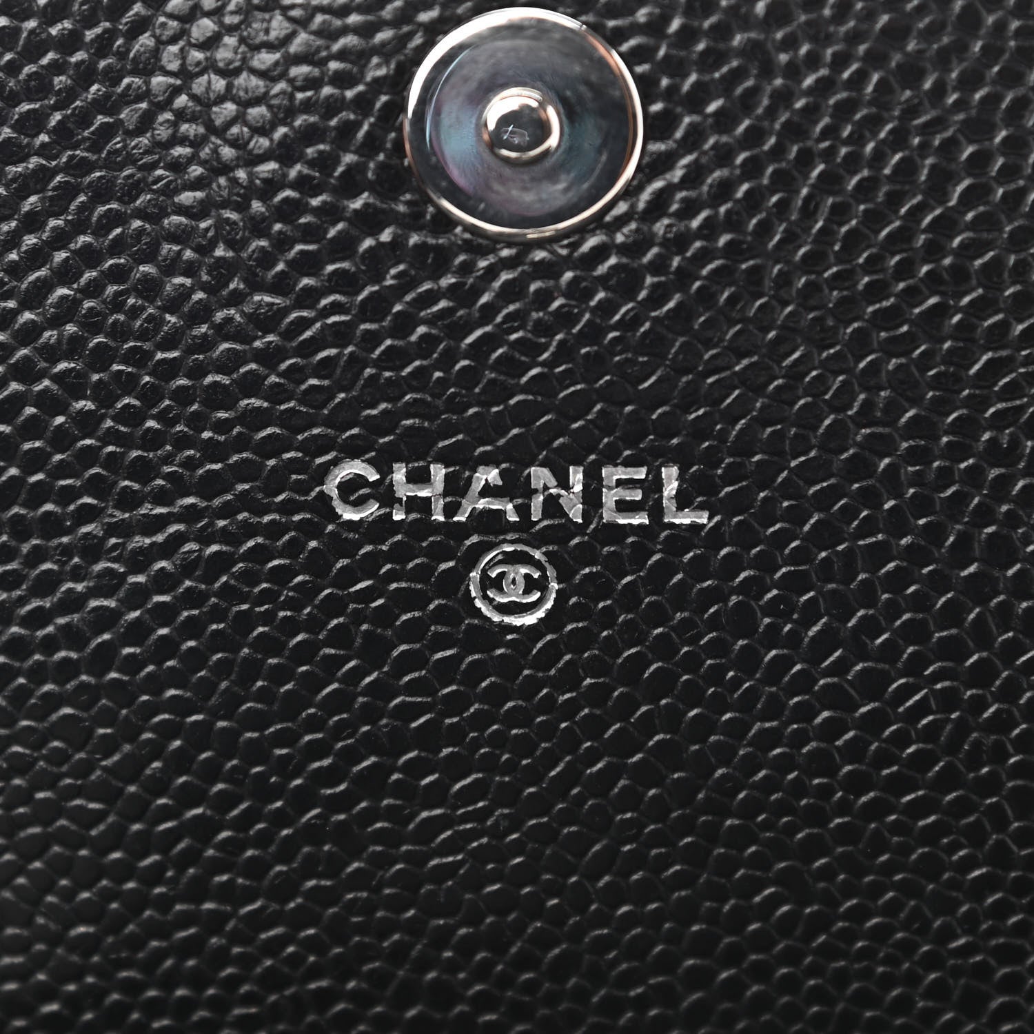 Chanel Caviar Half Moon Wallet On Chain WOC Black 10 of 22