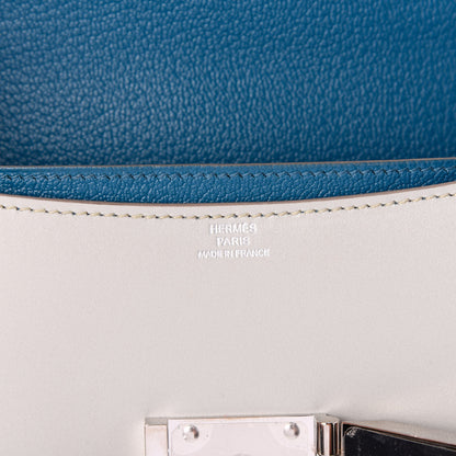 Hermes Tadelakt Chevre Mysore Mini Illico Gris Perle Bleu Izmir 6 of 9