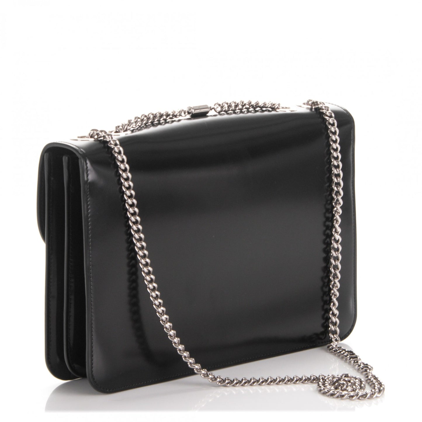 Shade Lux Calfskin Interlocking G Shoulder Bag Black