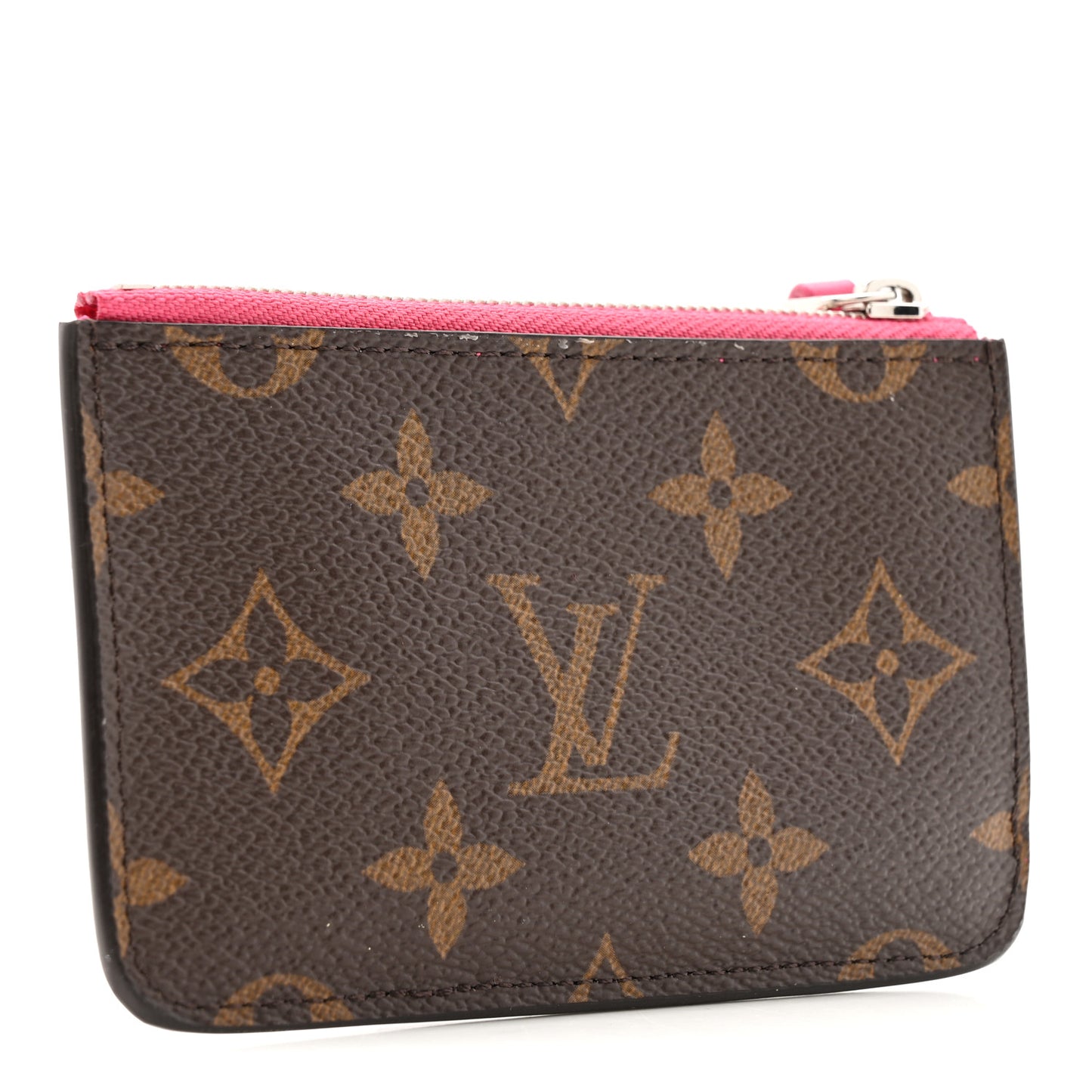 Monogram Zipped Romy Card Holder Frozen Orchid