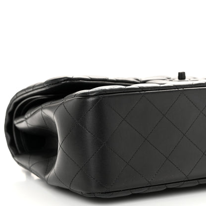 Chanel Lambskin Quilted Jumbo Double Flap So Black 9 of 11