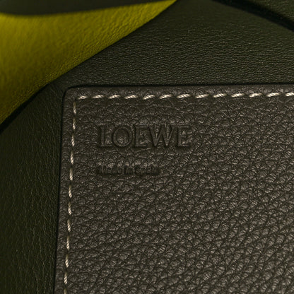 Loewe Calfskin Small Woven Basket Surplus Bag Green 6 of 10