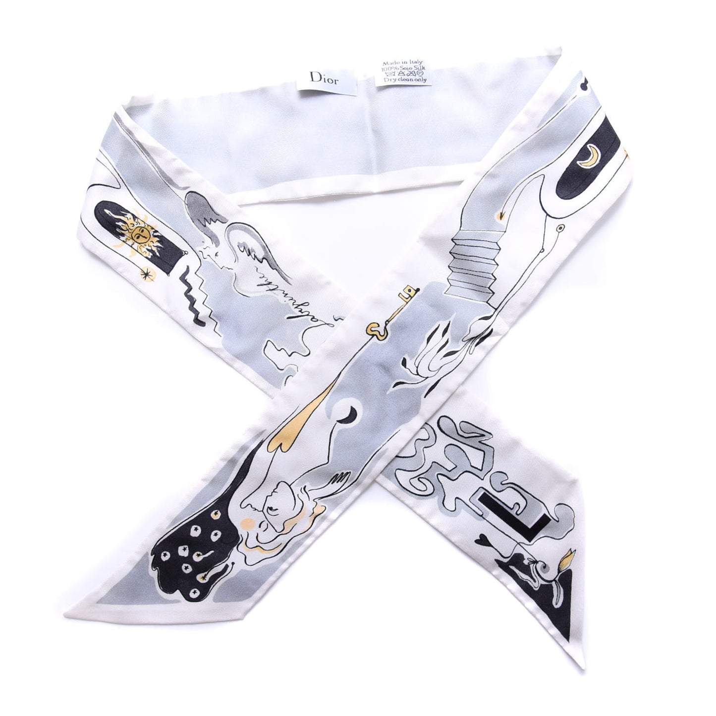 Silk Mitzah ABCDior L Scarf Multicolor