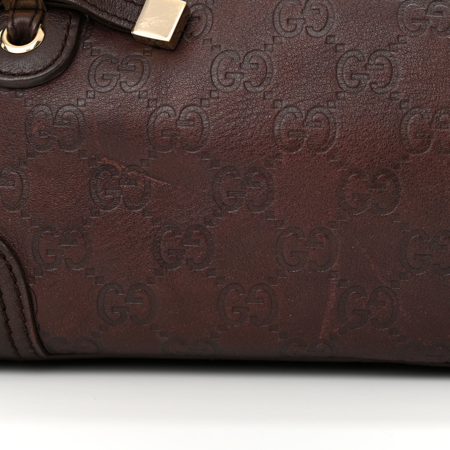 Guccissima Small Princy Satchel Brown