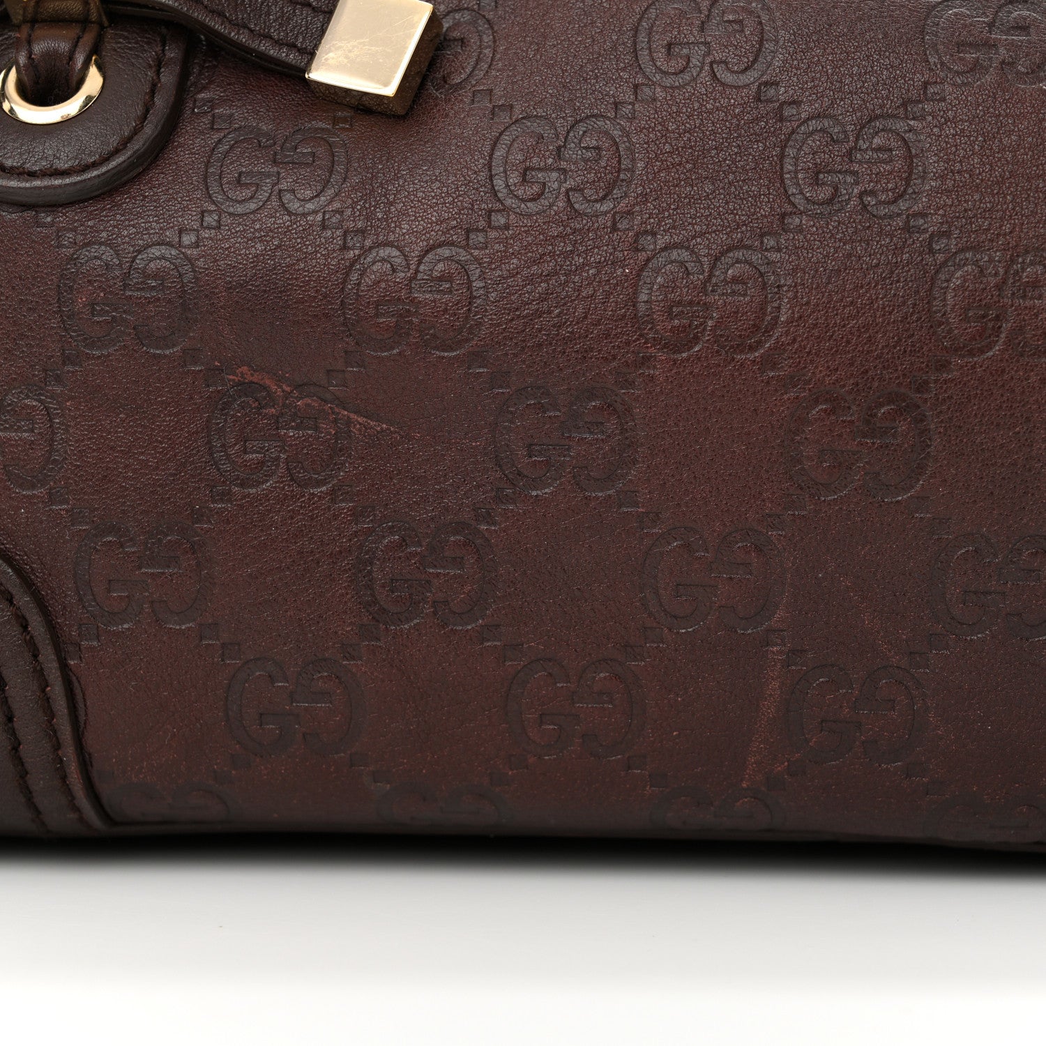 Gucci Guccissima Small Princy Satchel Brown 13 of 14
