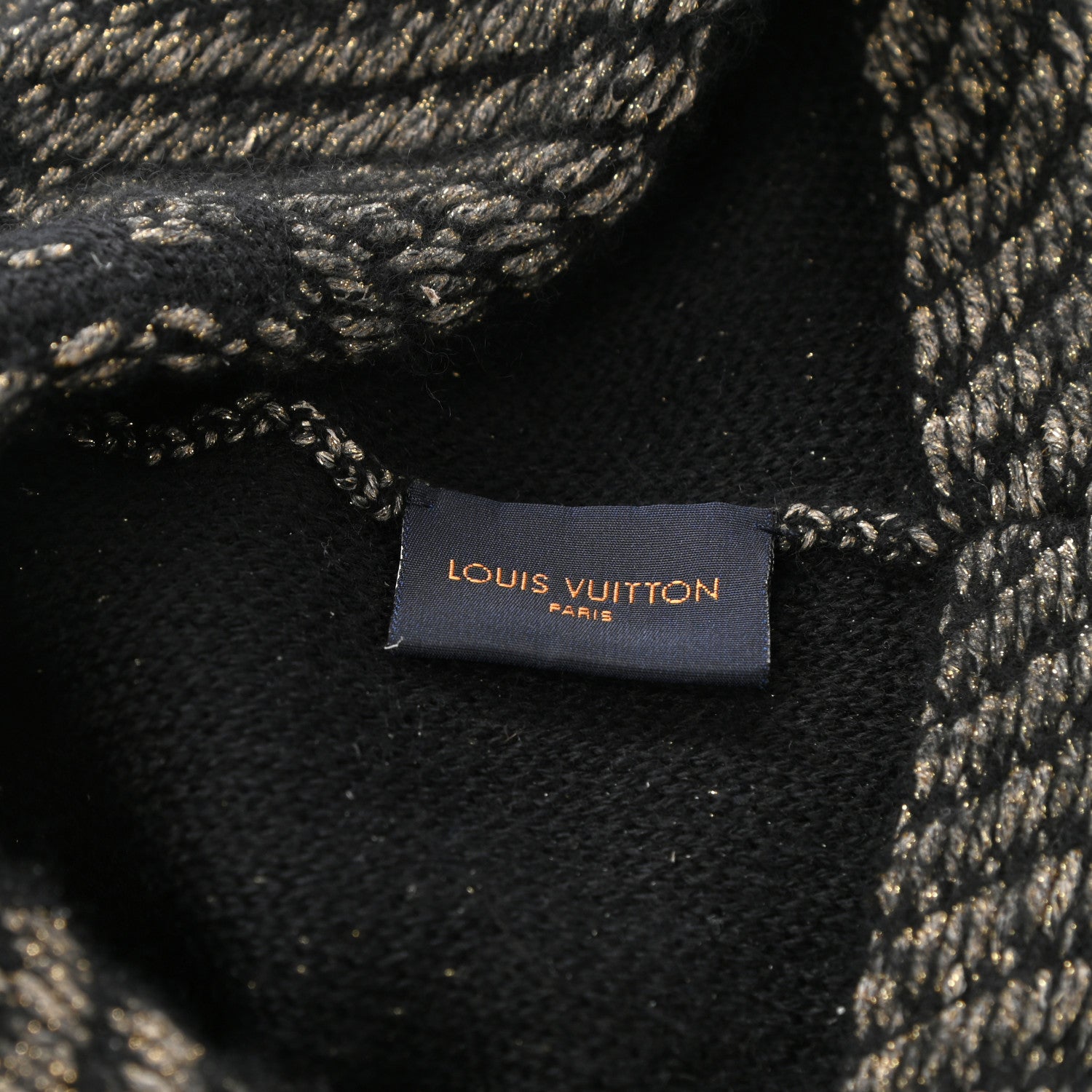 Louis Vuitton Wool Cashmere Warm Me Up Bonnet Beanie Hat Black 4 of 4