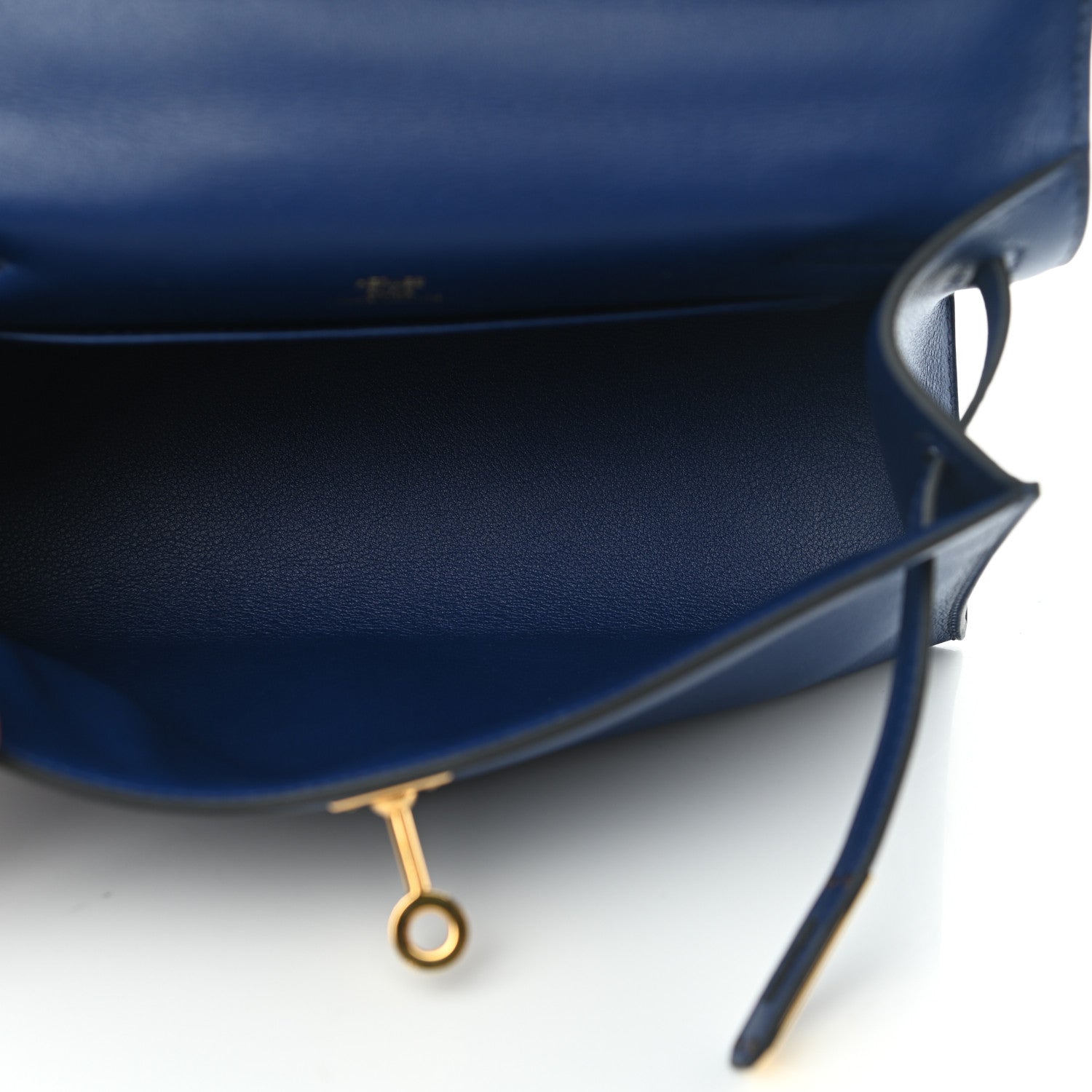 Hermes Swift Kelly Pochette Clutch Bleu Saphir 5 of 8
