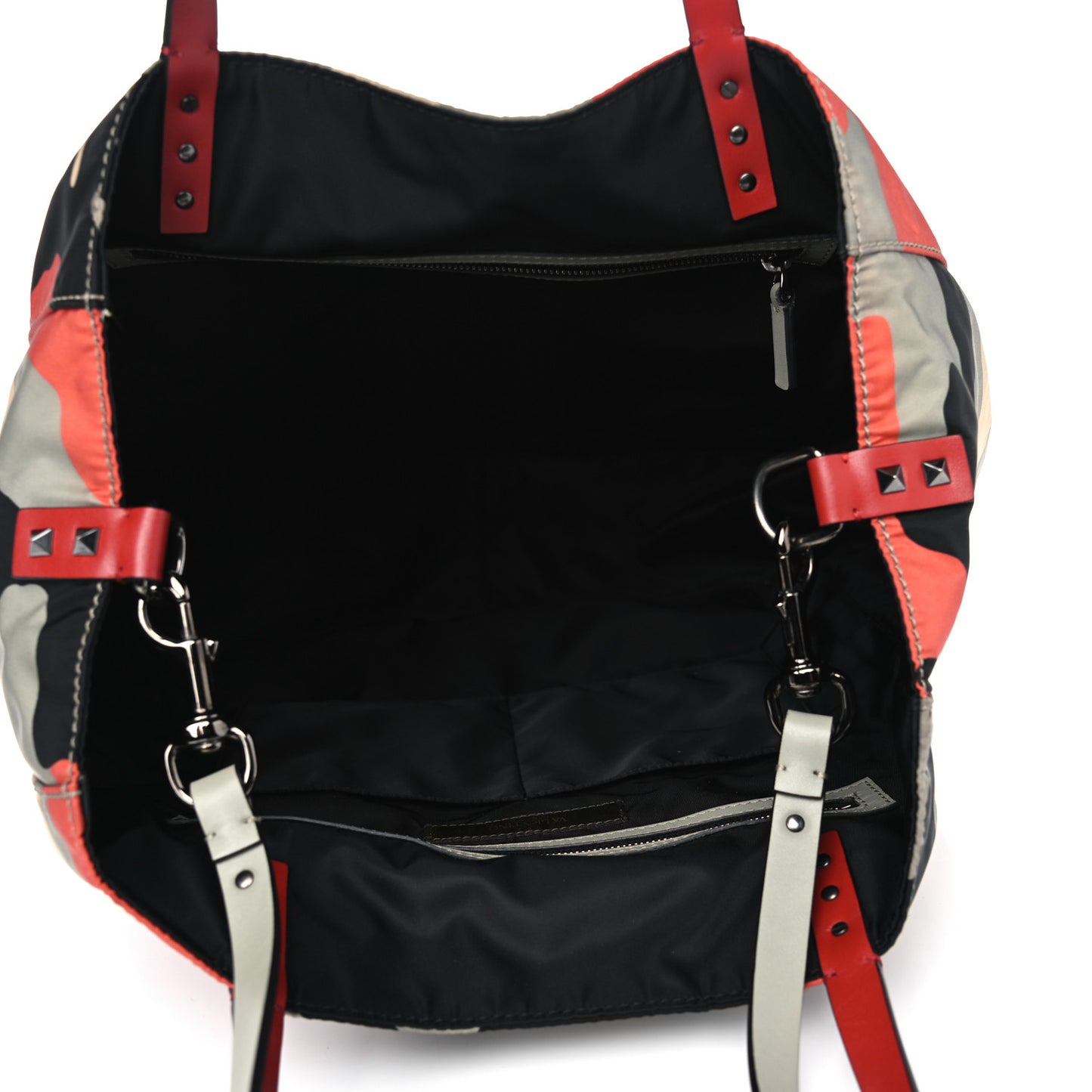 Nylon Camouflage Rockstud Tote Multicolor