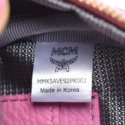 MCM Visetos Side Stud X-Mini Stark Backpack Pink 6 of 13