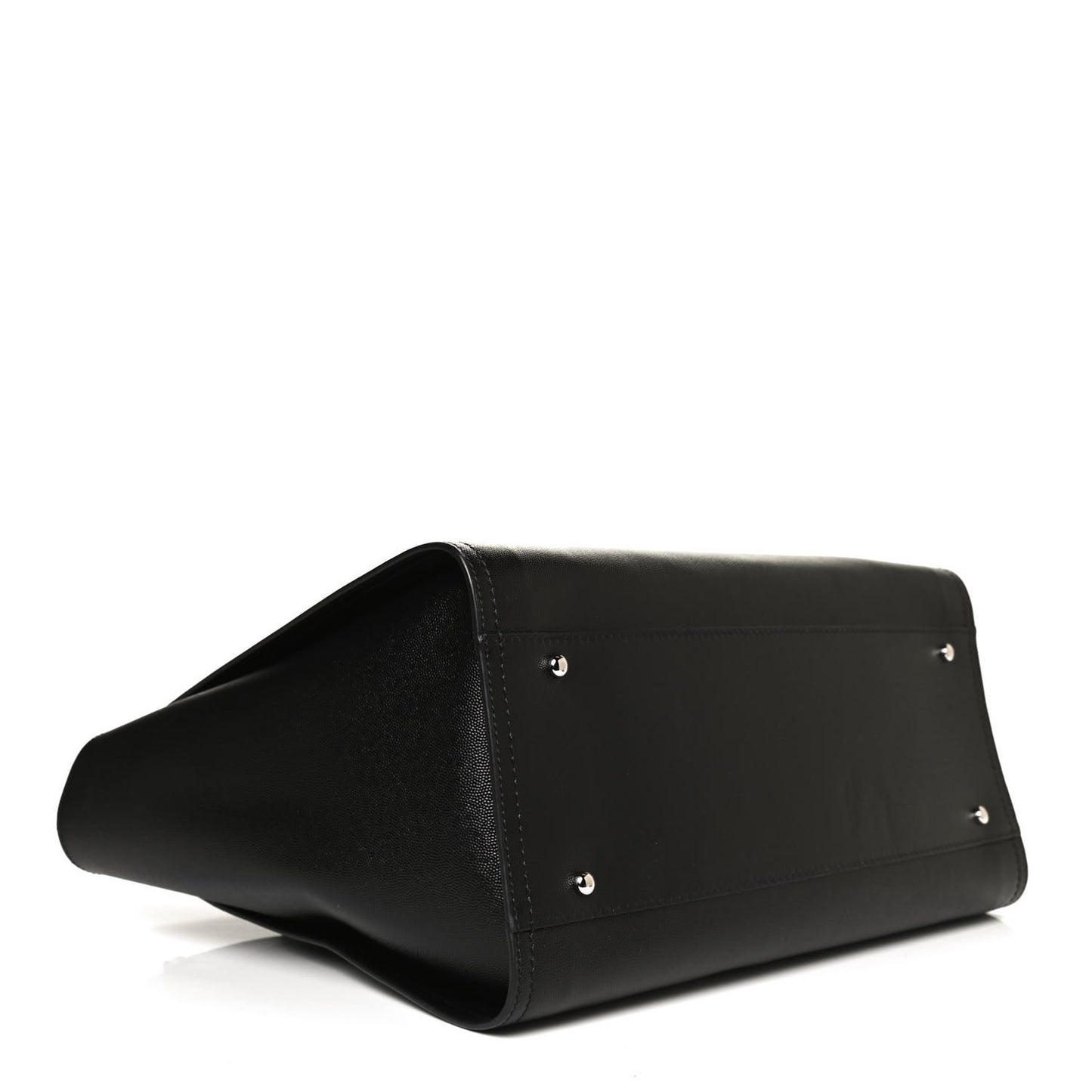 Caviar Medium Studded Deauville Tote Black