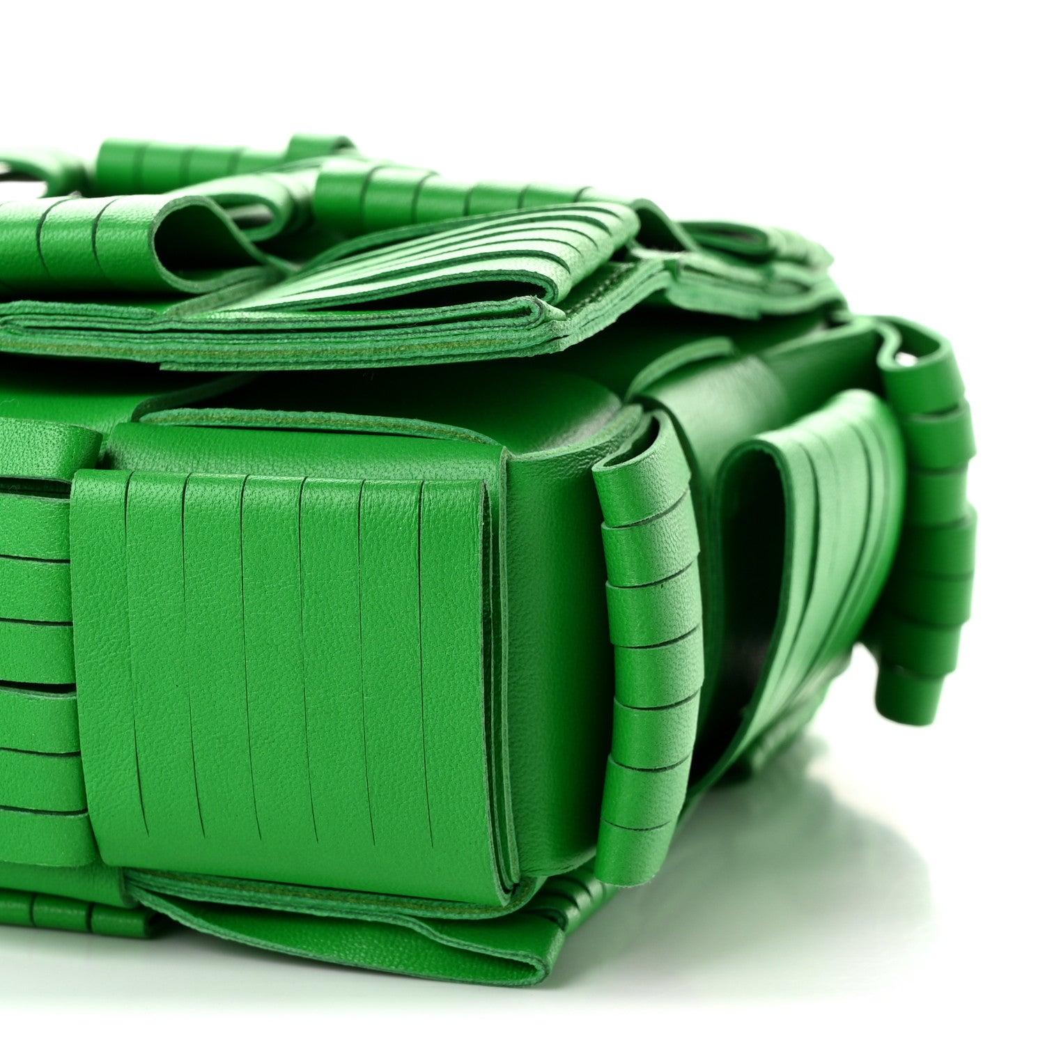 Bottega Veneta Nappa Maxi Intrecciato Fringed Cassette Crossbody Bag Parakeet 10 of 10