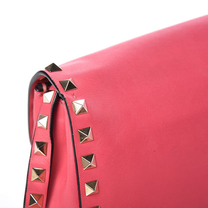 Valentino Garavani Vitello Mini Rockstud Flap Saddle Crossbody Bag Deep Rose 11 of 12