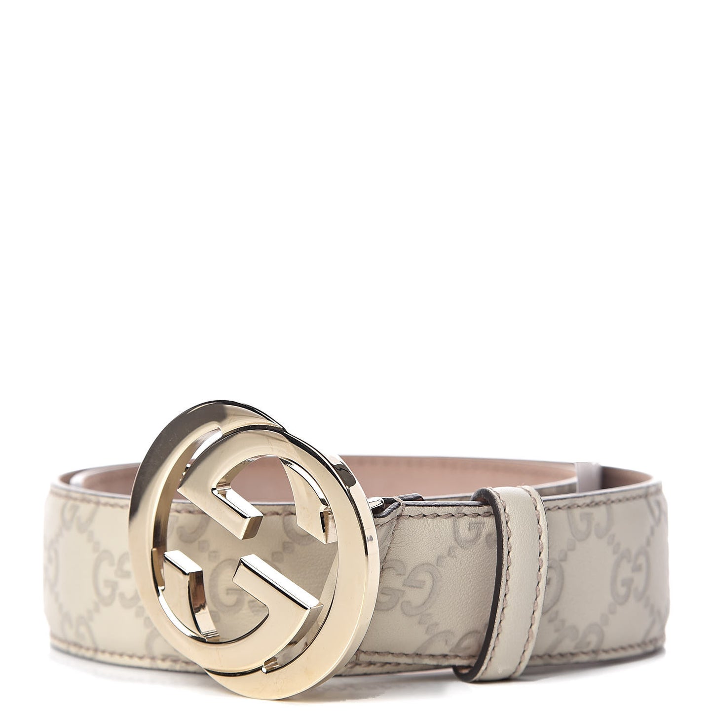 Guccissima Interlocking G Belt 70 28 Off White