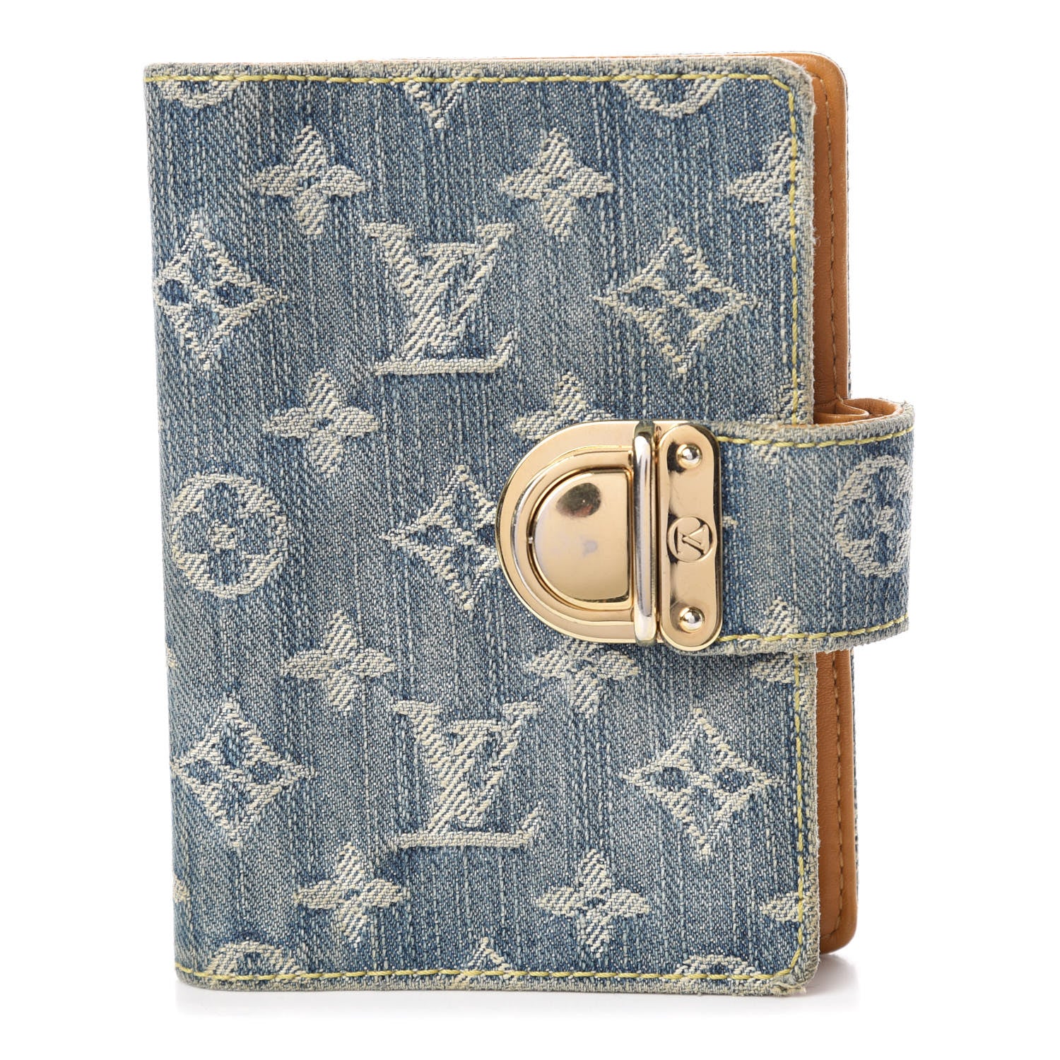 Louis Vuitton Monogram Denim Agenda PM Blue 1 of 12