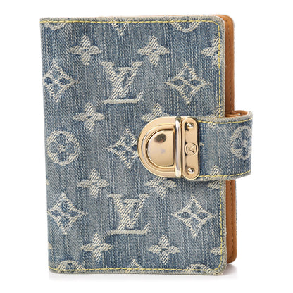 Louis Vuitton Monogram Denim Agenda PM Blue 1 of 12