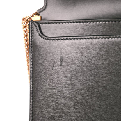 Saint Laurent Smooth Calfskin Monogram Cassandra Clasp Bag Dark Green 11 of 15