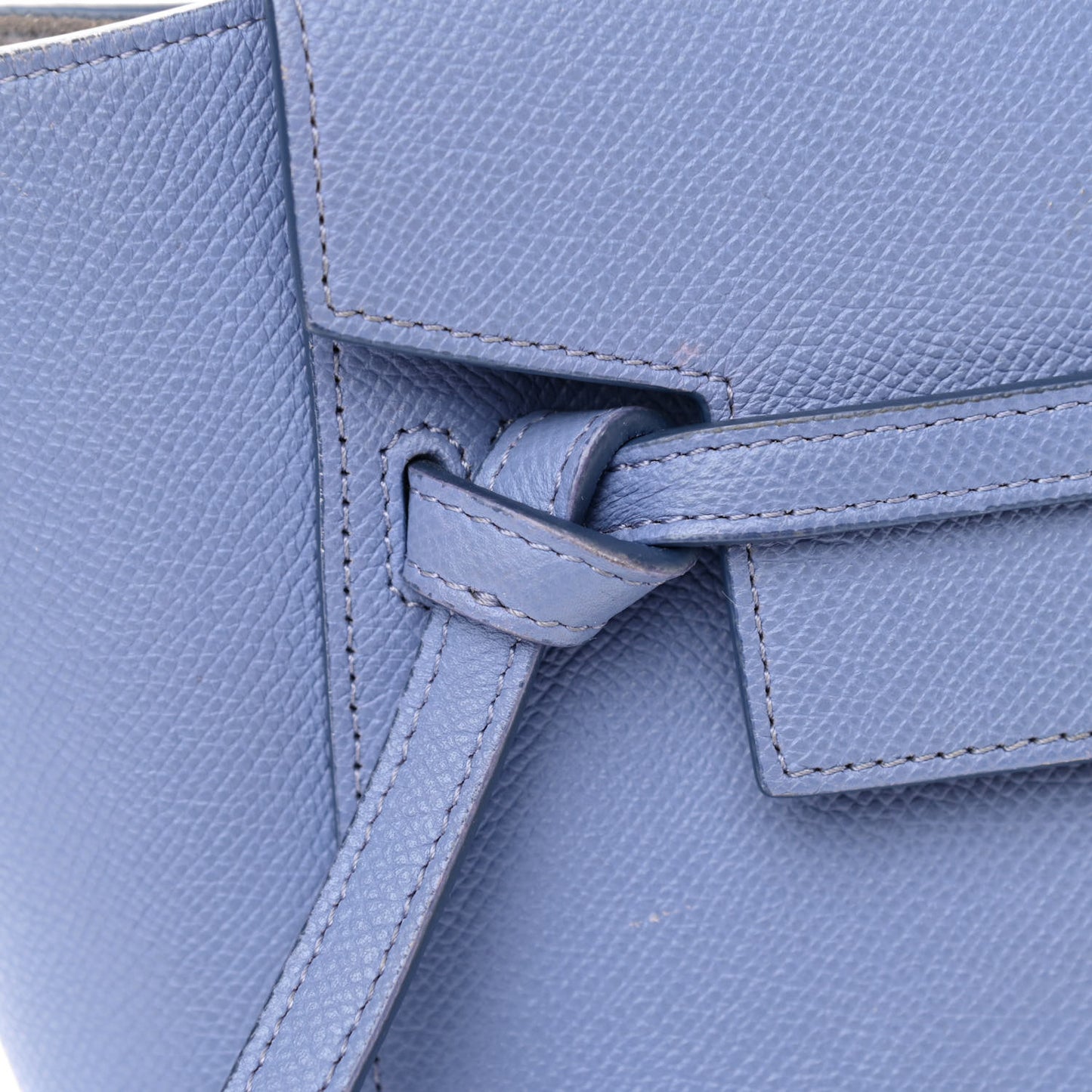 Grained Calfskin Nano Belt Bag Amethyst