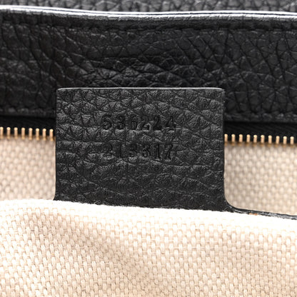 Gucci Pebbled Calfskin Medium Soho Flap Crossbody Black 7 of 10