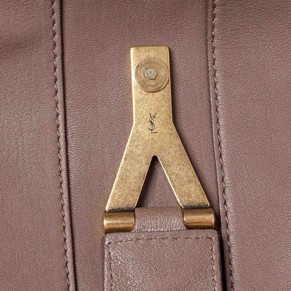 Saint Laurent Leather Large Cabas ChYc Taupe 8 of 9