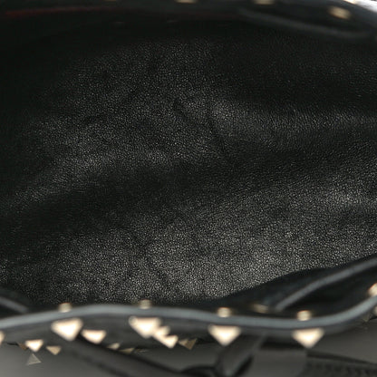 Valentino Garavani Nappa Mini Rockstud Spike Bucket Bag Black 10 of 15