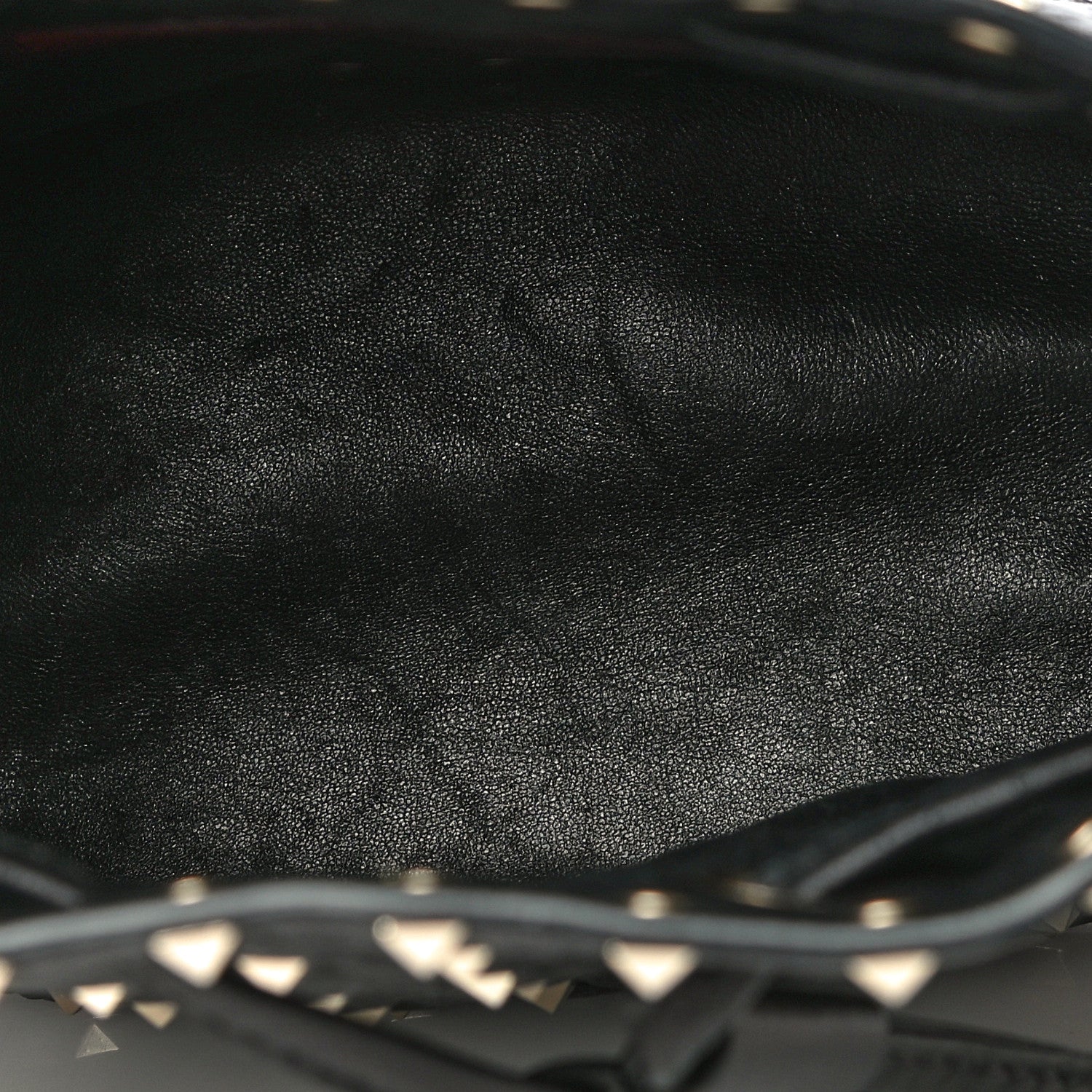 Valentino Garavani Nappa Mini Rockstud Spike Bucket Bag Black 10 of 15