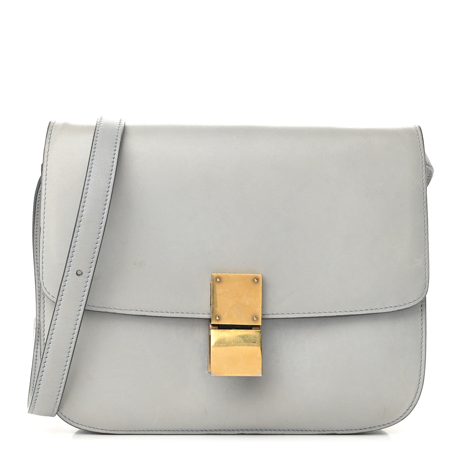 Celine Box Calfskin Medium Classic Box Flap Bag Sky 1 of 11