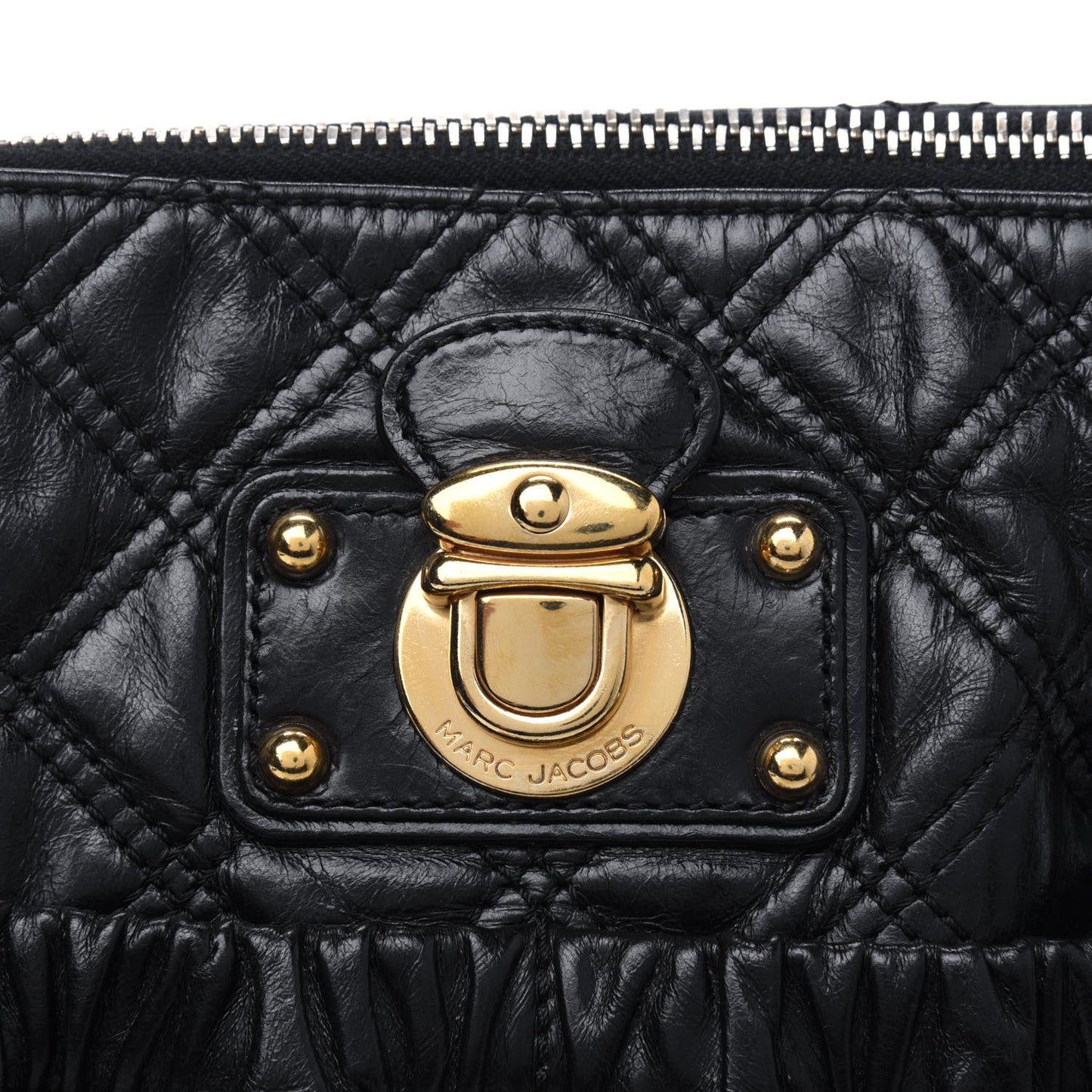 Calfskin Quilted Julianne Shoulder Bag Black