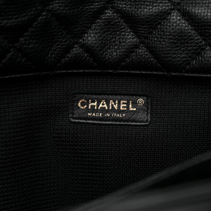 Chanel Calfskin Quilted XXL Travel Flap Bag Black 6 of 9