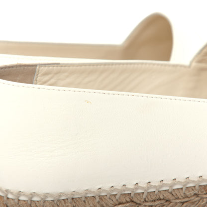 Chanel Lambskin CC Espadrilles 40 White 13 of 13