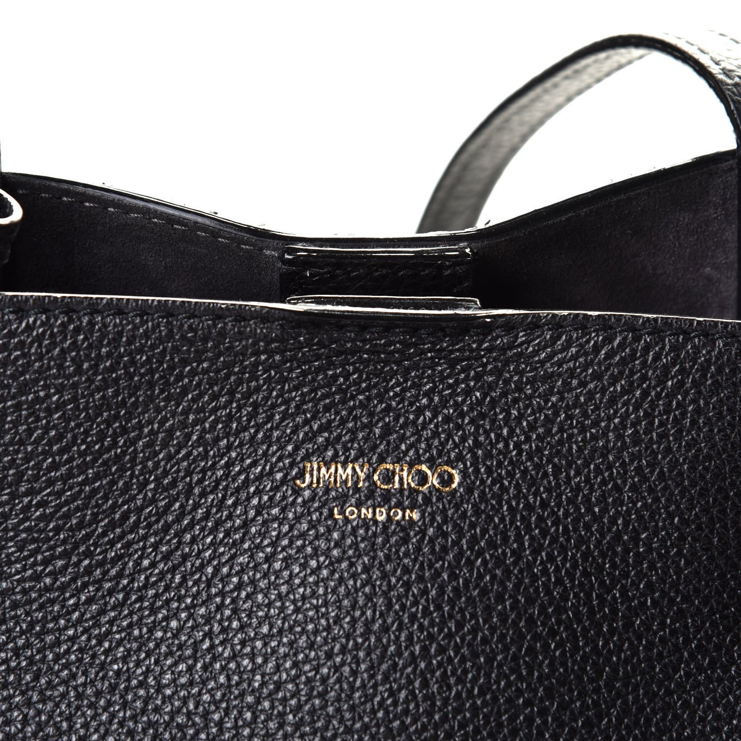 Grainy Calfskin Nine2Five East West Tote Black