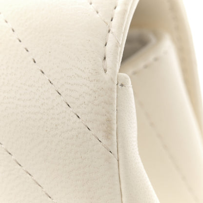 Chanel Lambskin Chevron Quilted Mini Rectangular Flap White 12 of 15