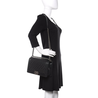 Chanel Caviar Quilted New Medium Boy Flap Black 2 of 11