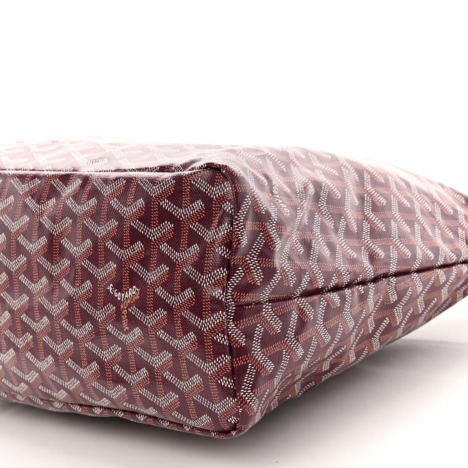 Goyard Goyardine Boheme Hobo Burgundy 9 of 10