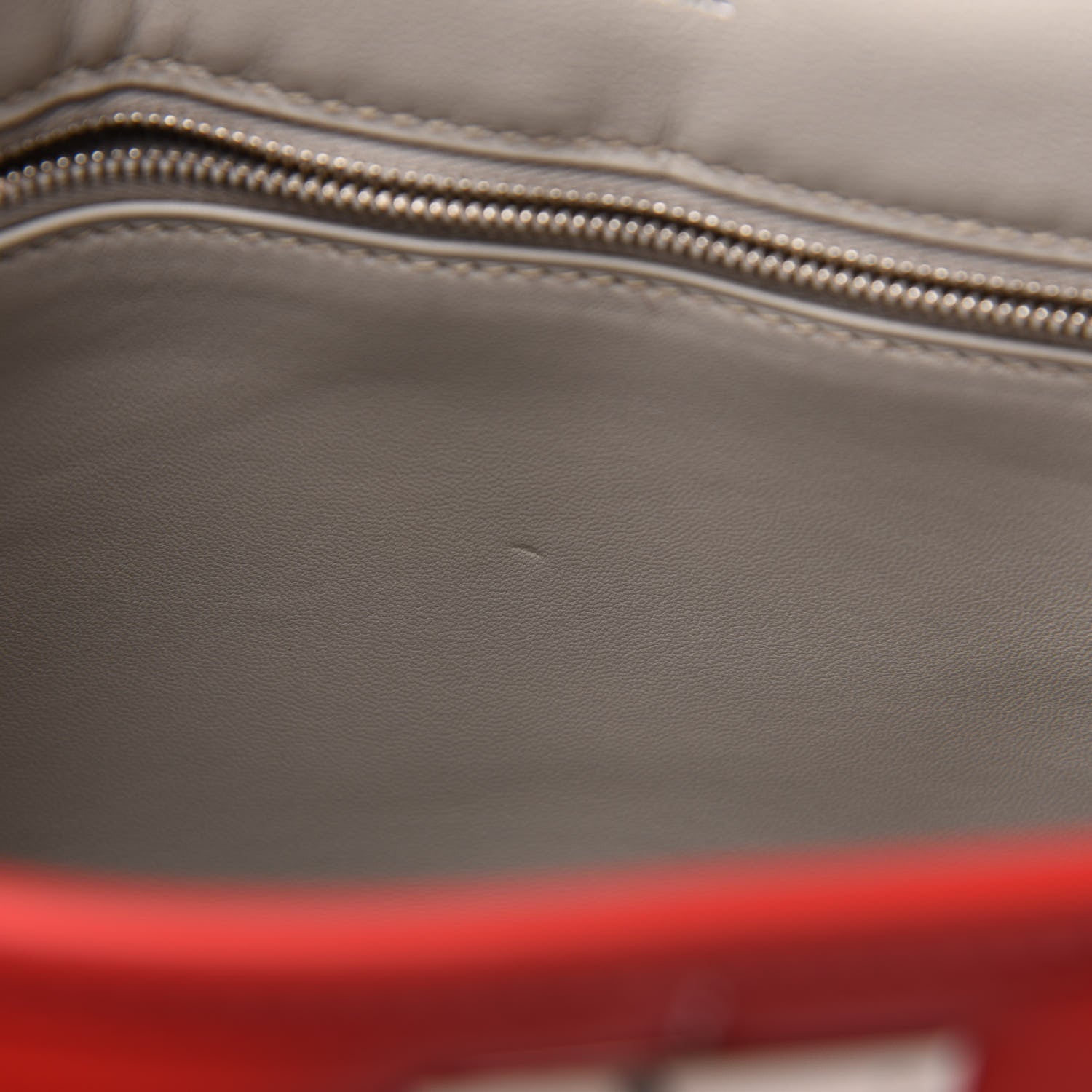 Hermes Swift Evercolor Sac Berline 28 Vermillion Gris Perle 8 of 14