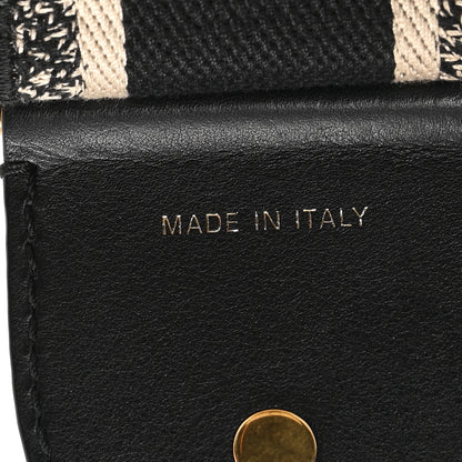 Christian Dior Canvas Embroidered Shoulder Strap Black 3 of 5